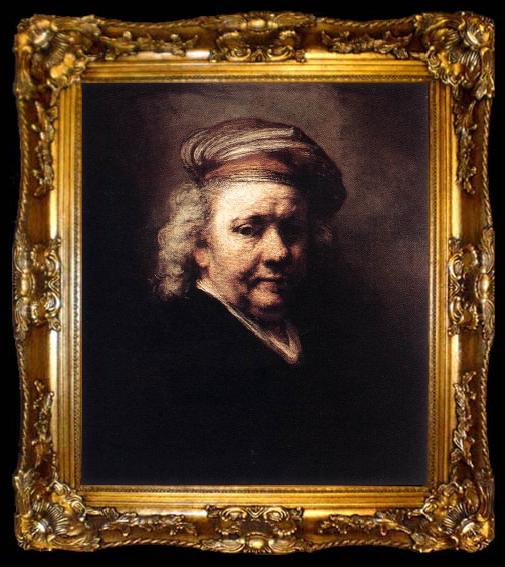 framed  REMBRANDT Harmenszoon van Rijn Self-Portrait   w6, ta009-2